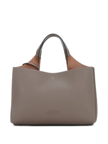 Geantă shopper Tod's din piele gri