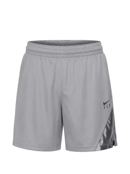 Pantaloni scurți Nike alergare cu talie înaltă în carouri albastru