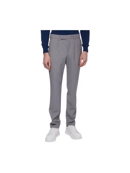 Spodnie Brooks Brothers ze stretchu szare