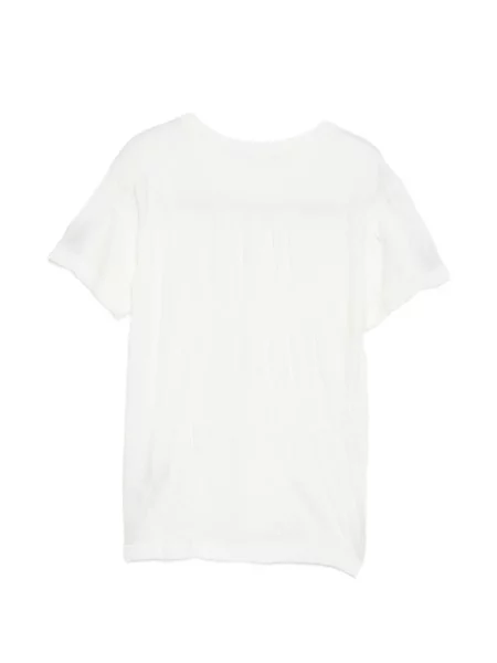 Tricou Y's cu decolteu rotund alb