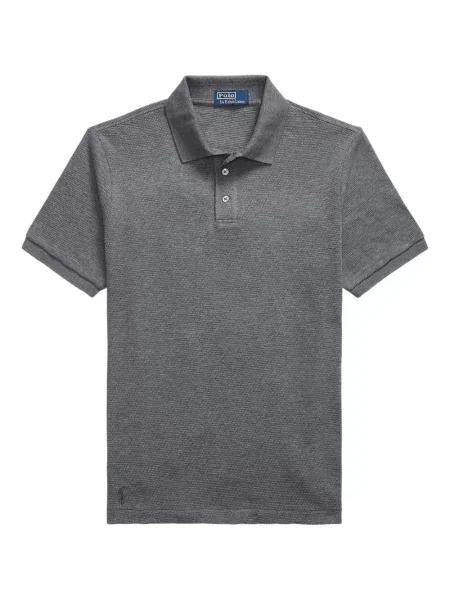 Ριγέ polo Polo Ralph Lauren με κουκούλα με αυτόγραφο λευκό