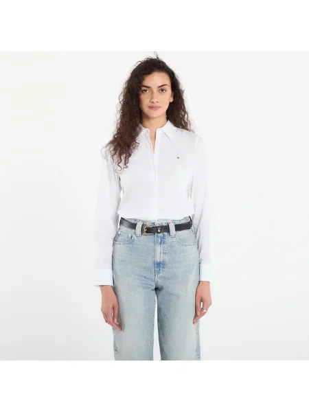 Koszula Tommy Hilfiger ze stretchu biała