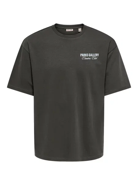 Only & Sons Tricou ONSPARKS GALLERY verde pin / murdar alb
