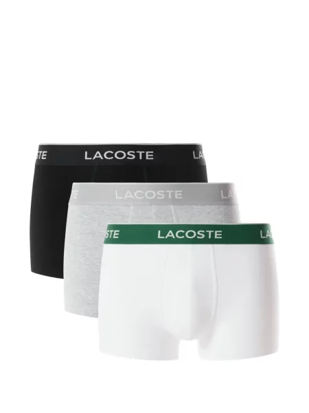 Bokserki Lacoste z logo białe