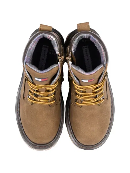 Buty do kostki dziecięce Tommy Hilfiger brązowe