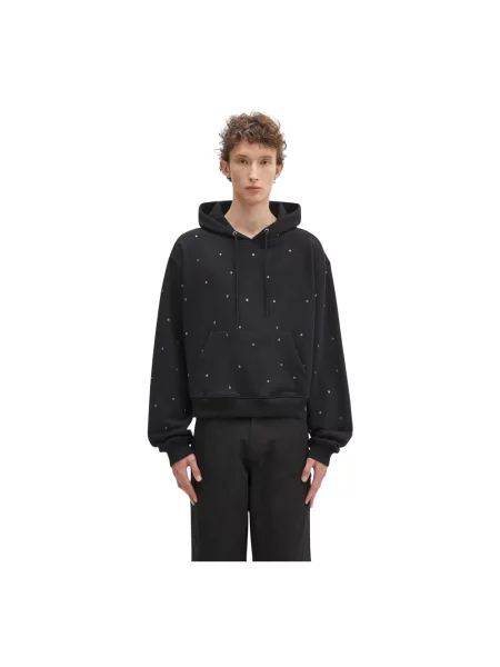Bluza z kapturem Sky High Farm z kapturem czarna
