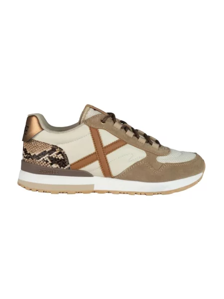 Sneakersy Munich zamszowe beżowe
