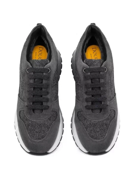 Sneakerși Doucal's din piele de căprioară gri