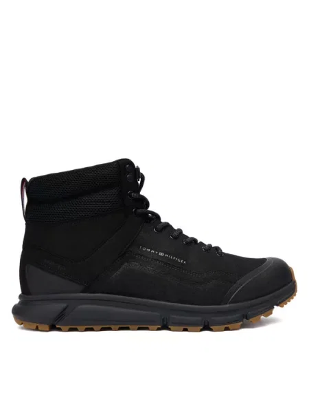 Tommy Hilfiger Čevlji OUTDOOR RUNNER HI WPM črna