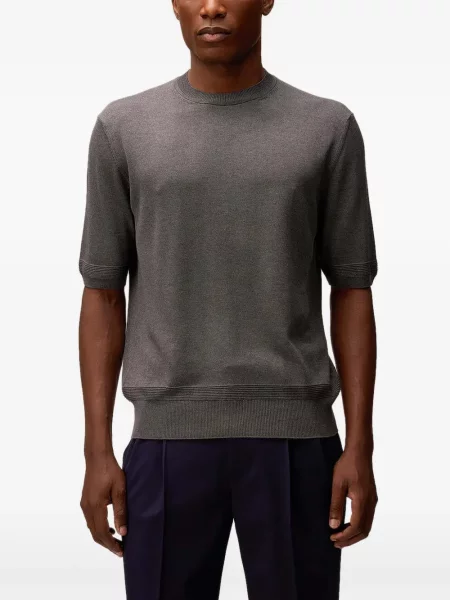 Tricou Retori de mătase gri