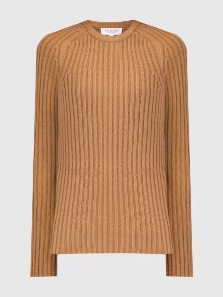 Джемпер з кашеміру Michael Kors коричневий