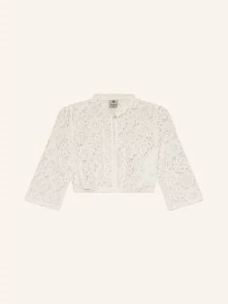 Berwin & Wolff Bluzka Bawarska Z Rękawami weiss biała