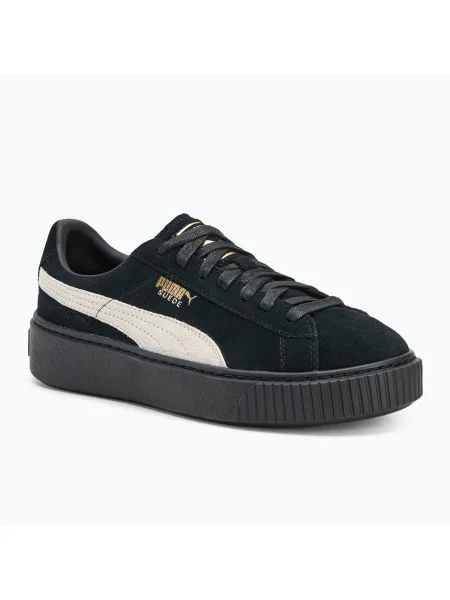 Дамски обувки Puma Suede Platform black/puma white бяло