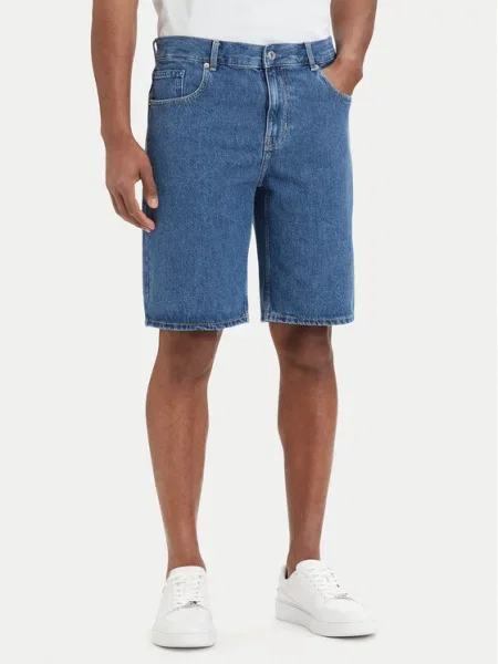 Karl Lagerfeld Jeans szorty jeansowe niebieskie