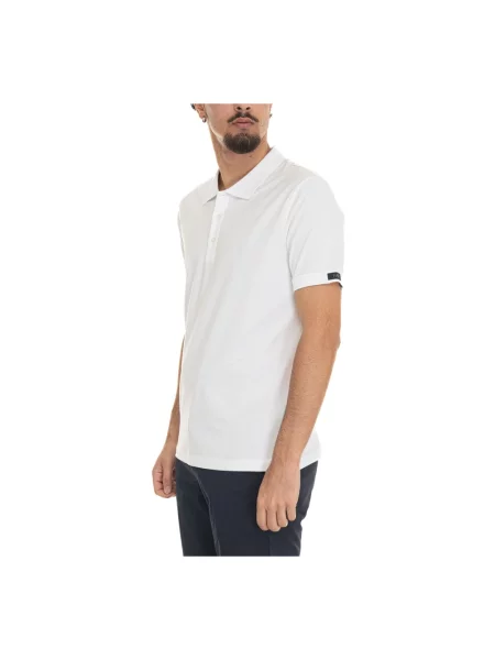 Koszulka polo Fay z logo biała