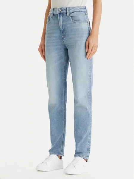 Calvin Klein Jeans Jeans hlače Mom Fit modra