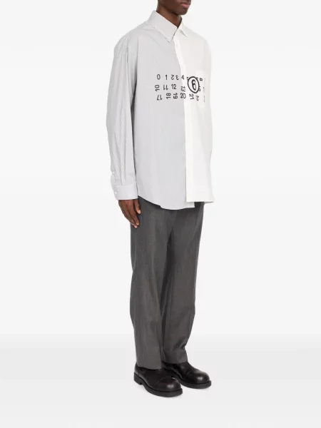 Cămașă Mm6 Maison Margiela din poplin alb