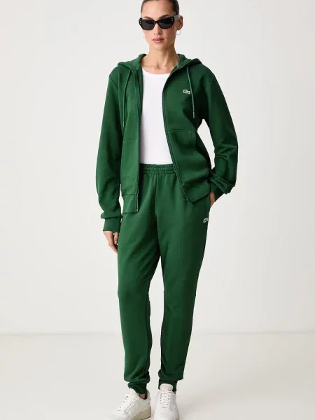Lacoste melegítő szett pamuttal zöld