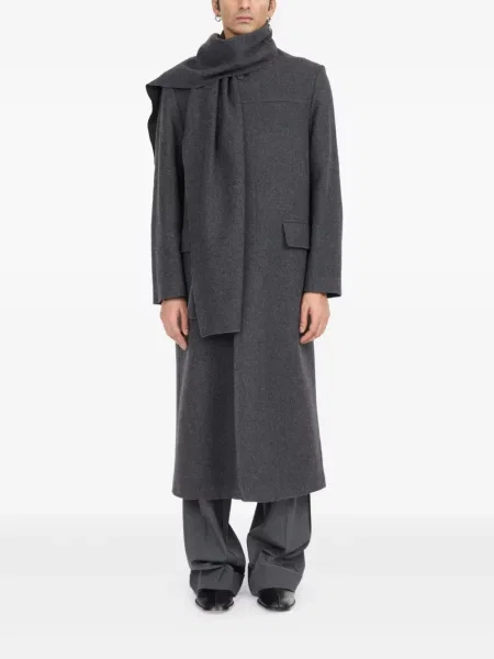Παλτό Mm6 Maison Margiela γκρι