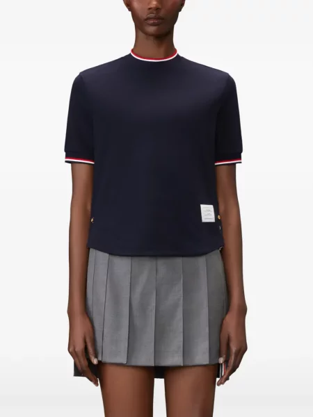 Scurt tricou Thom Browne albastru