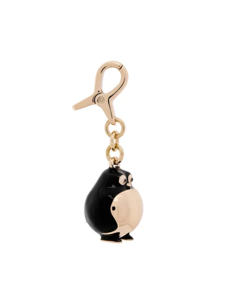 Privjesak Furla Hashtag 3D Penguin crna