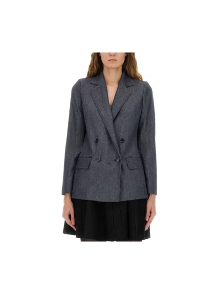 Marynarka Max Mara wełniana niebieska