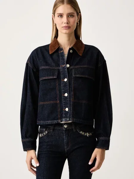 Gaudi geacă de tranziție pentru femei din denim
