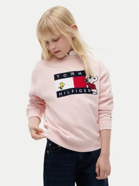 Tommy Hilfiger Hanorac Peanuts  deschis roz
