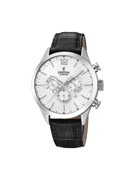 FESTINA Analogové hodinky Chronograph TIMELESS CHRONOGRAPH stříbrná