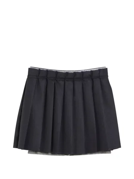 Spódnica mini dziecięca Brunello Cucinelli czarna