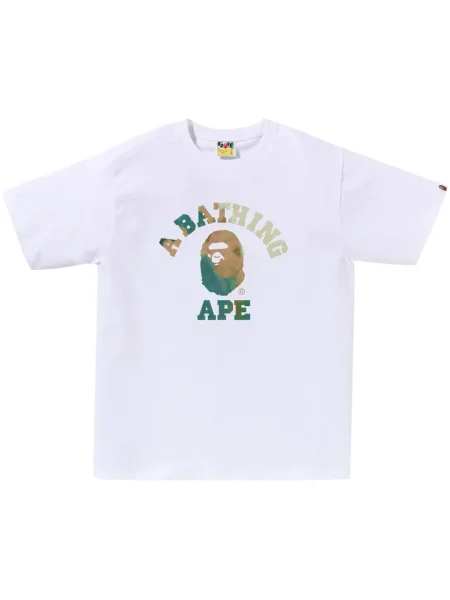 Tricou A Bathing Ape® cu imagine alb