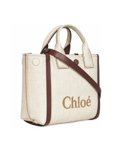 Shopperka Chloe biznesowa beżowa