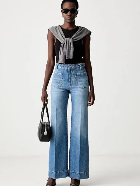 Victoria Beckham джинси wide leg Alina