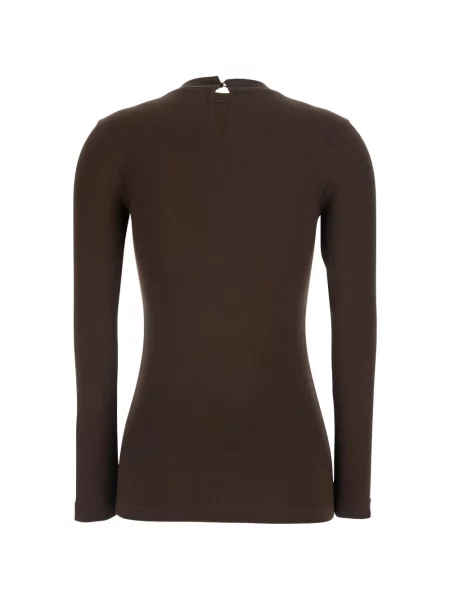 Lung tricou Brunello Cucinelli maro