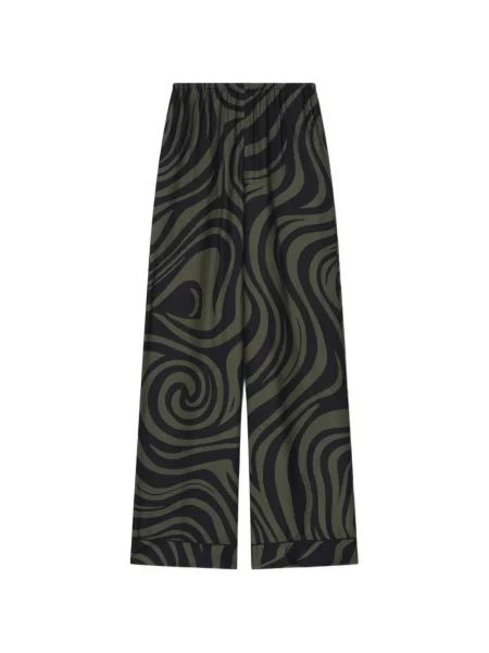 Pantaloni Nanushka cu imagine negru