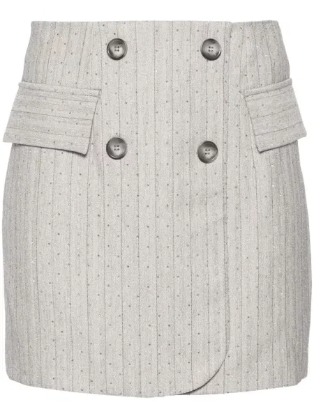 Fustă Nissa de cristal gri