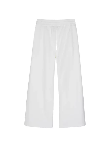 Pantaloni palazzo Colmar cu cordon alb