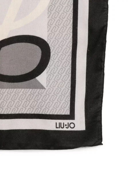 Шал Liu Jo с принт сиво