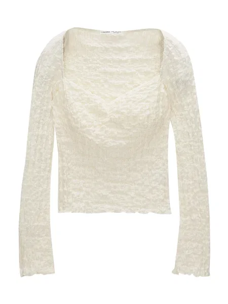 Pull&Bear Majica ecru