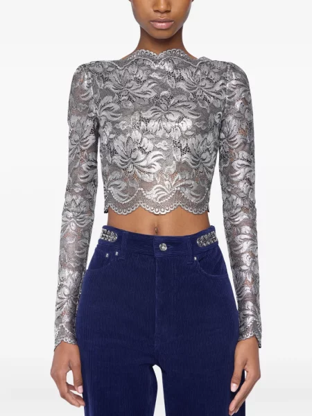 Cropp top Rabanne argintiu