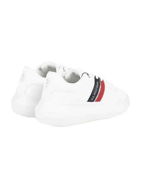 Sneakersy U.s Polo Assn. skórzane białe