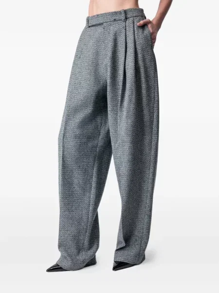 Pantaloni Article Ten de lână gri