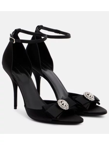 Pantaloni Balenciaga din satin negru