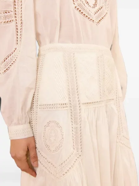 Fustă midi Ulla Johnson alb
