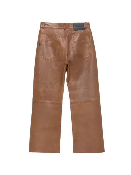 Pantaloni Haikure din piele maro