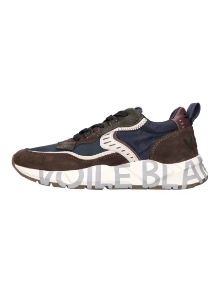 Sneakersy Voile Blanche skórzane brązowe
