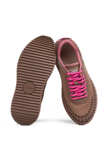 Sneakerși Chloé Nama plasă maro