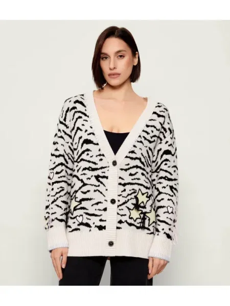 Marc Cain De lână cardigan | Relaxed fit bej