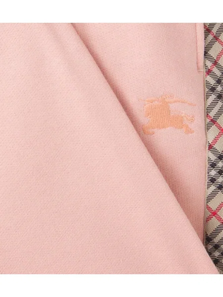 Gyerek fleece melegítő felső Burberry rózsaszín