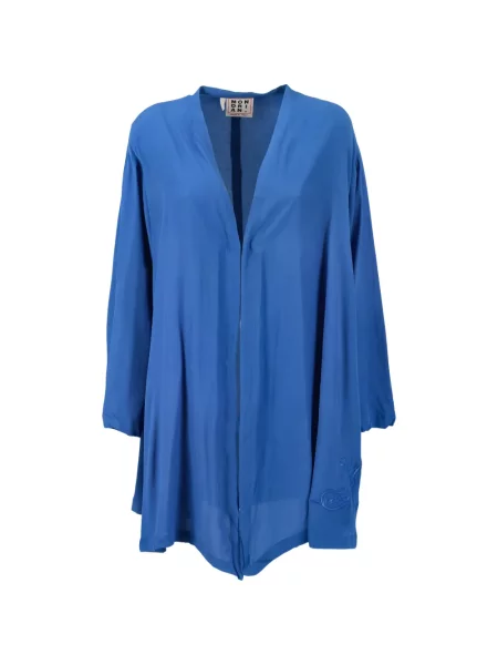 Szeroka koszula Mondrian niebieska